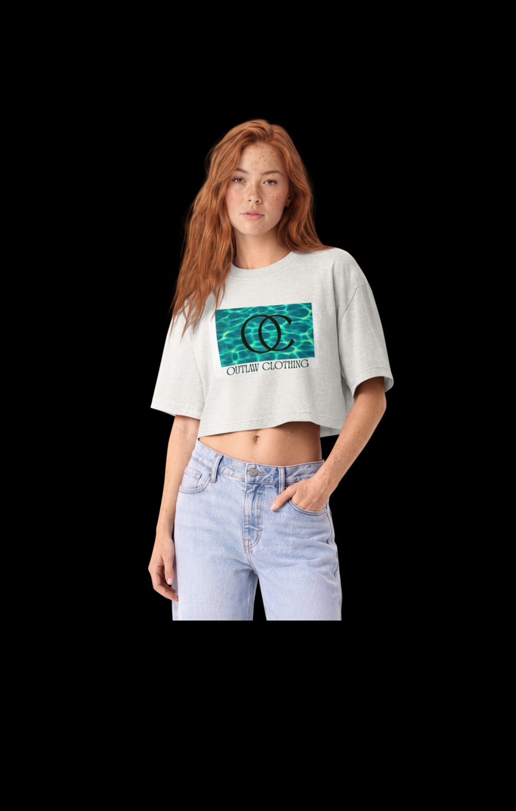 OC|TW Label "Turquoise Water Touch & Go" Crop
