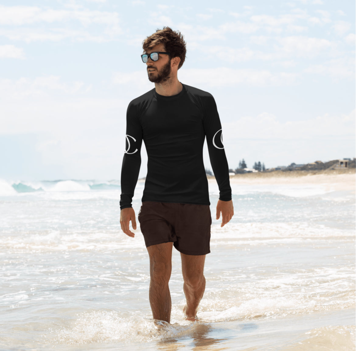 OC|TW Label "Born by The Water" L/S Rash Guard