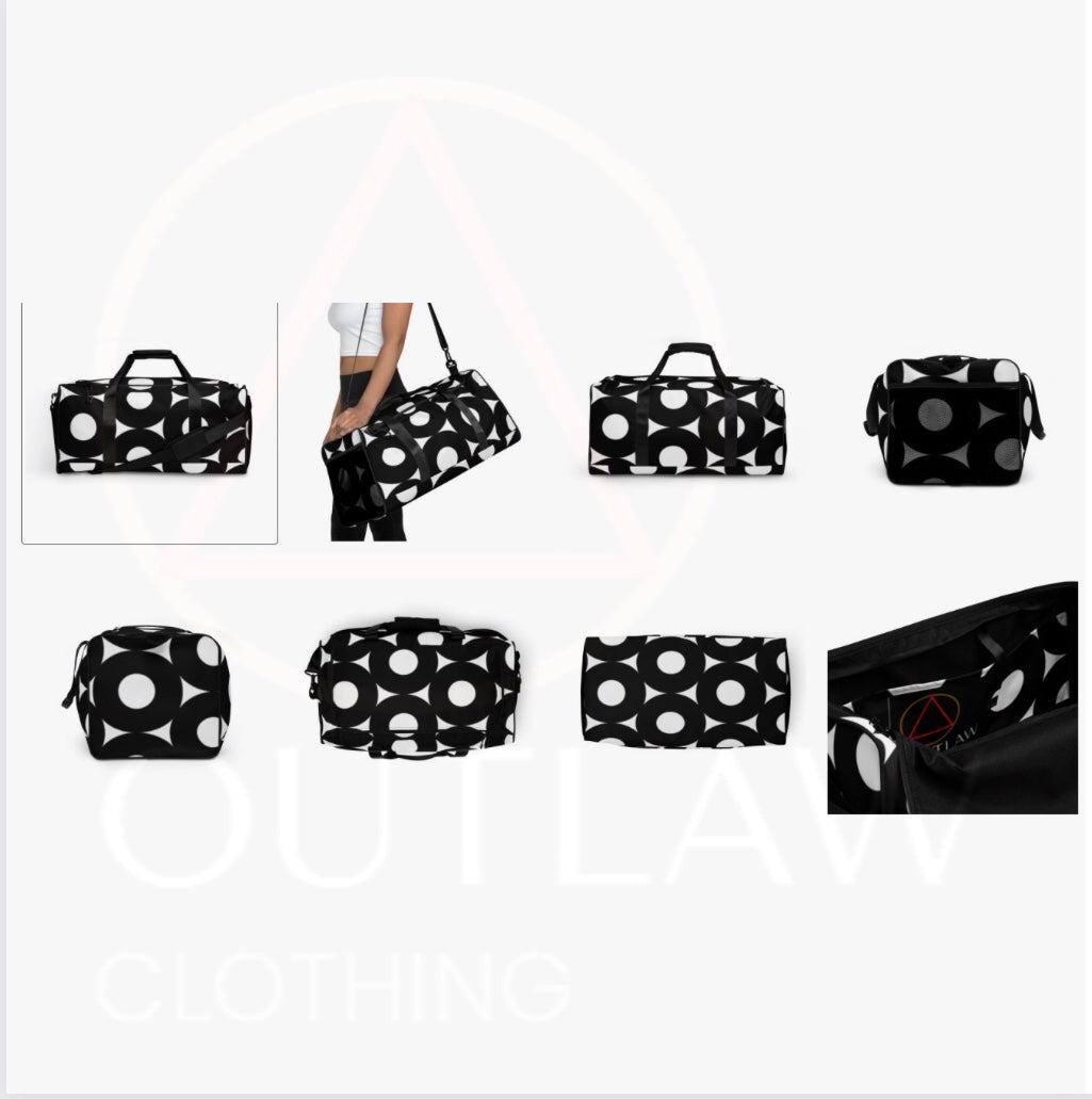 Outlaw Clothing Active Contrast Vinyl Duffel Bag