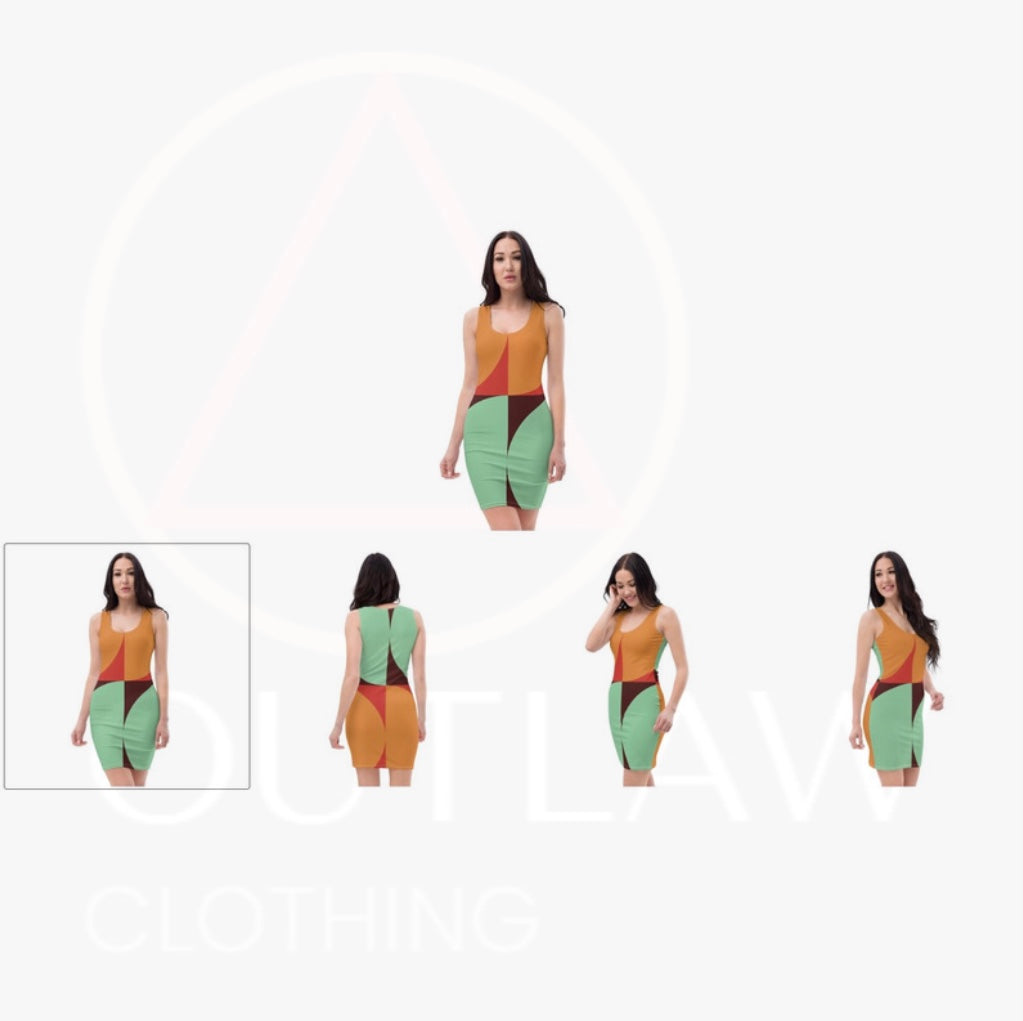 Outlaw Clothing Asymmetric Pastel Maxi Dress