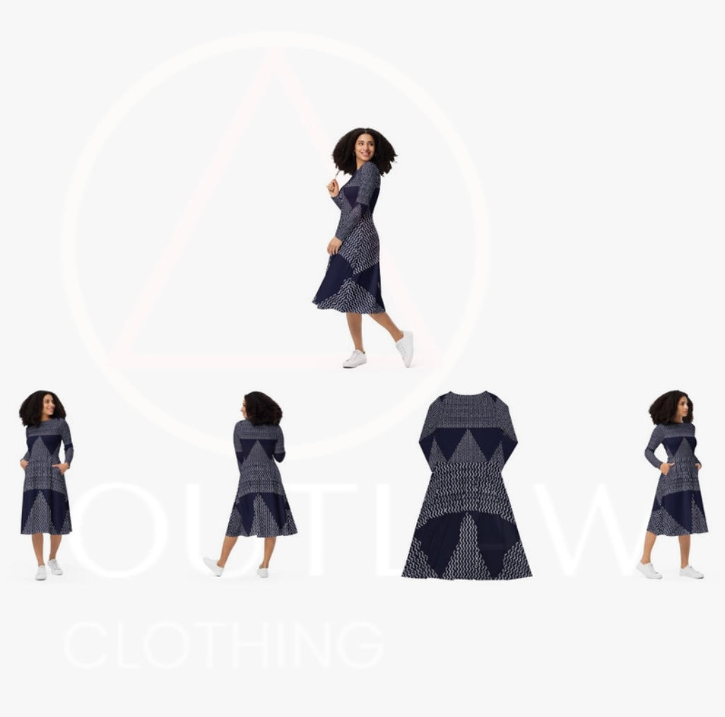 Outlaw Clothing LS Introvert Dress w/ Pockets