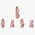 Outlaw Clothing Pink Palm Minidress