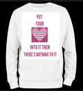 Elle For Love Put Your Heart Into It Crew Sweatshirt